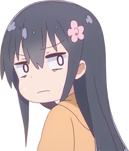 😒 Стикер «Watashi ni Tenshi ga Maiorita» для Telegram