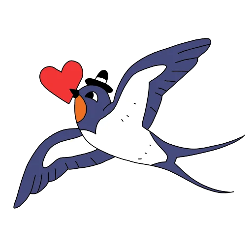 ❤️ Стикер «birds» для Telegram