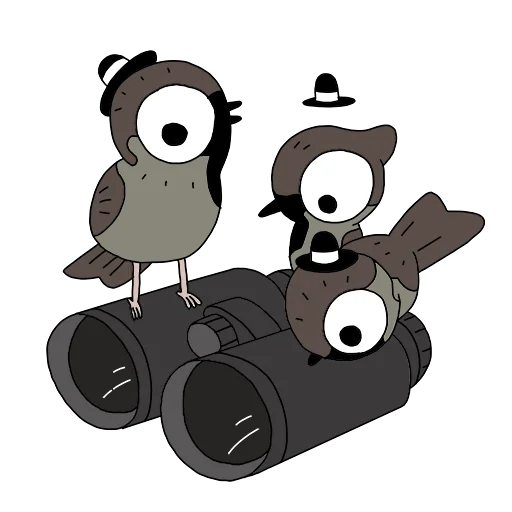 👯‍♀️ Стикер «birds» для Telegram