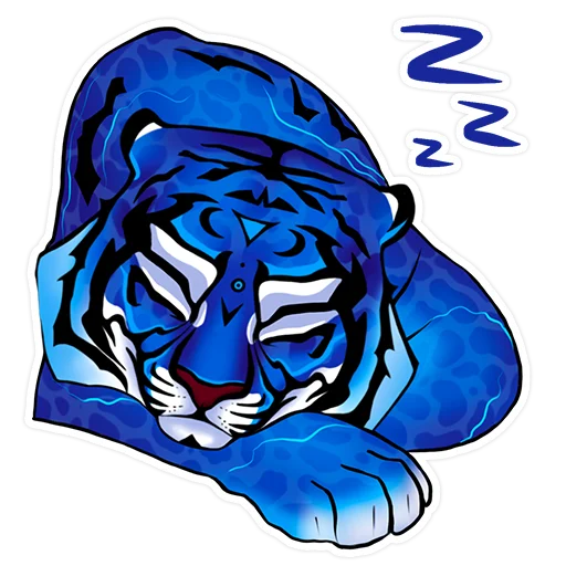😴 Стикер «Water Tiger» для Telegram