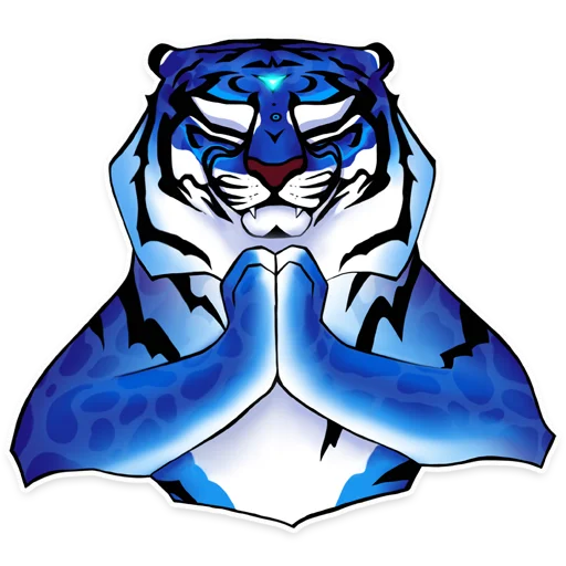🙏 Стикер «Water Tiger» для Telegram