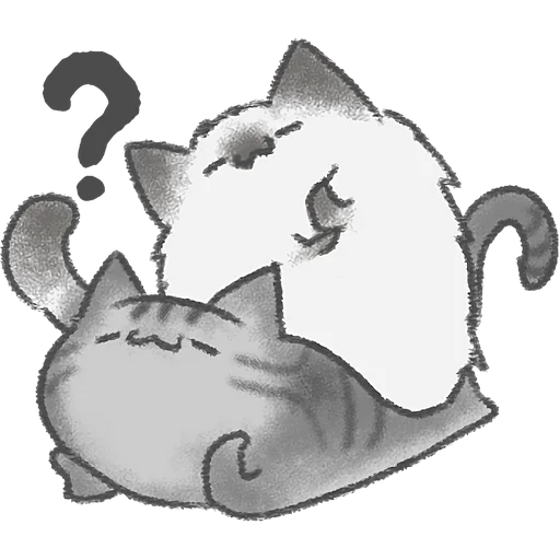 🤨 Стикер «Акварельные котики» для Telegram