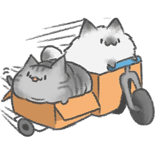 🛵 Стикер «Акварельные котики» для Telegram