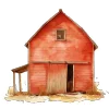 🏠 Эмодзи «Watercolor red» для Telegram