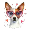 🐶 Эмодзи «Watercolor red» для Telegram