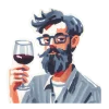 🍷 Эмодзи «Watercolor red» для Telegram