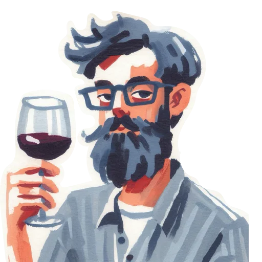 🍷 Стикер «Watercolor red» для Telegram