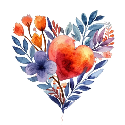 Стикерпак Watercolor red для Telegram