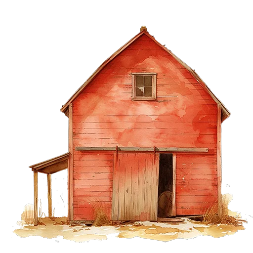 🏠 Стикер «Watercolor red» для Telegram