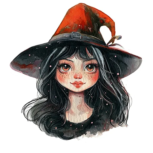 🧙‍♀️ Стикер «Watercolor red» для Telegram