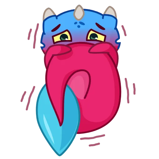😨 Стикер «Water Dragon» для Telegram