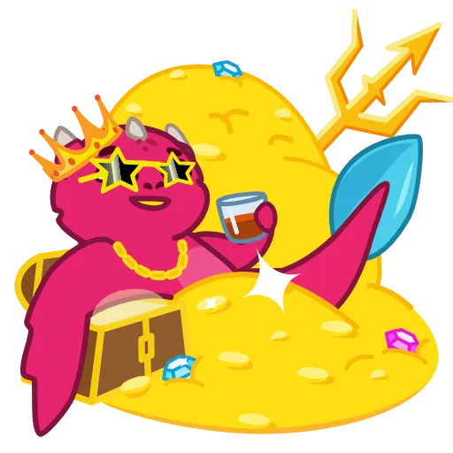 🤑 Стикер «Water Dragon» для Telegram