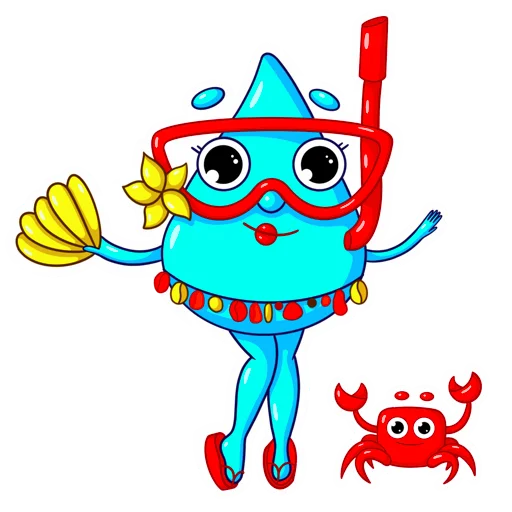 💁‍♀️ Стикер «Water drop» для Telegram