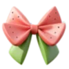 🎀 Эмодзи «Арбузные буквы» для Telegram