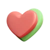 🧡 Эмодзи «Арбузные буквы» для Telegram