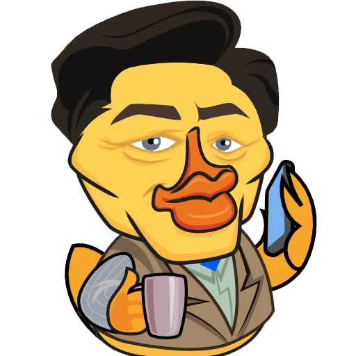 🔱 Стикер «Quack!» для Telegram