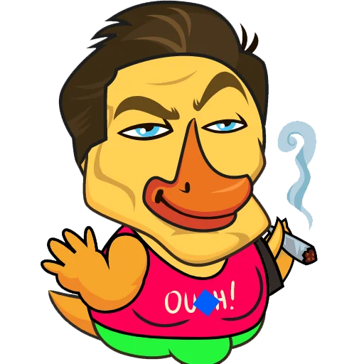 💪 Стикер «Quack!» для Telegram