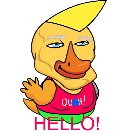 👋 Стикер «Quack!» для Telegram