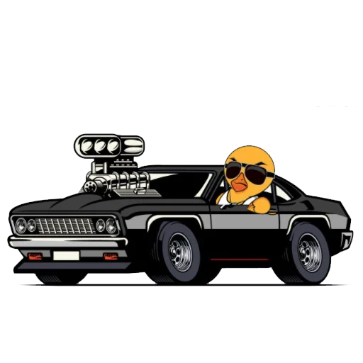 🚗 Стикер «Quack!» для Telegram