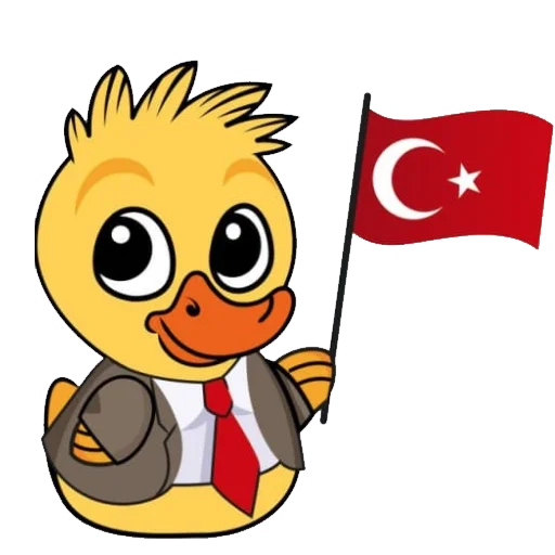 🇹🇷 Стикер «Quack!» для Telegram