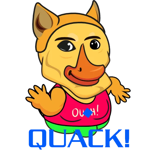 🤏 Стикер «Quack!» для Telegram