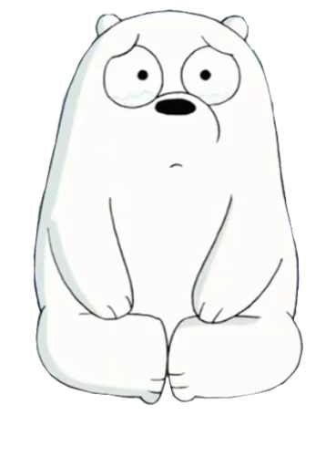 😢 Стикер «WBB - Ice Bear» для Telegram