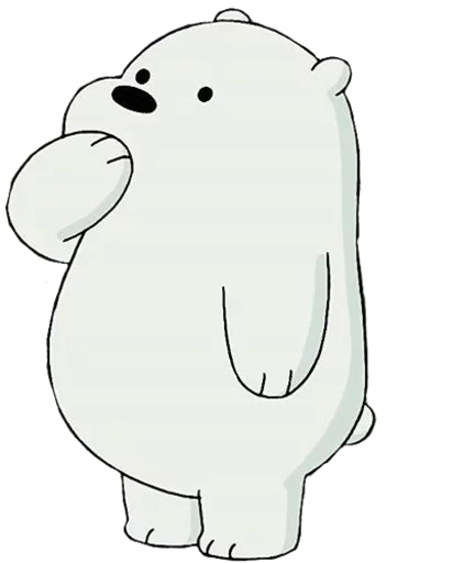🤔 Стикер «WBB - Ice Bear» для Telegram