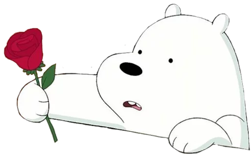 🌹 Стикер «WBB - Ice Bear» для Telegram