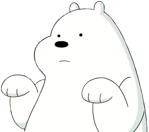 👐 Стикер «WBB - Ice Bear» для Telegram