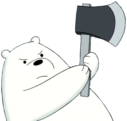 🔪 Стикер «WBB - Ice Bear» для Telegram