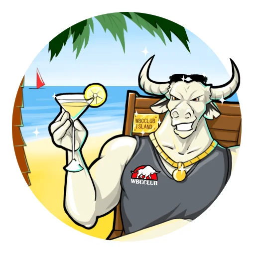 🏝 Стикер «WBCCLUB» для Telegram