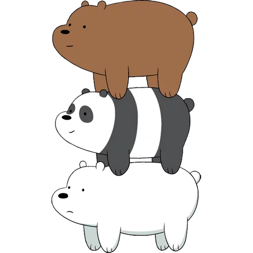 Стикерпак WeBareBears для Telegram