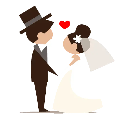 😘 Стикер «Wedding Time» для Telegram