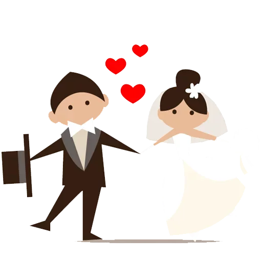 🥰 Стикер «Wedding Time» для Telegram
