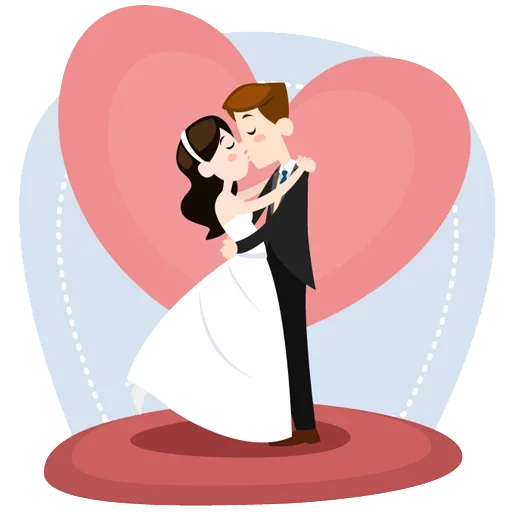 😘 Стикер «Wedding Time» для Telegram