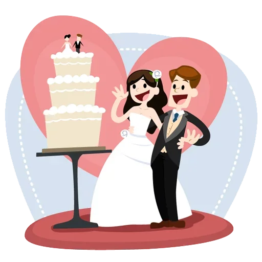 😘 Стикер «Wedding Time» для Telegram