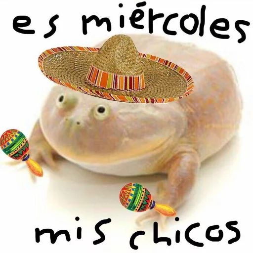 🇪🇸 Стикер «Wednesday My Dudes» для Telegram
