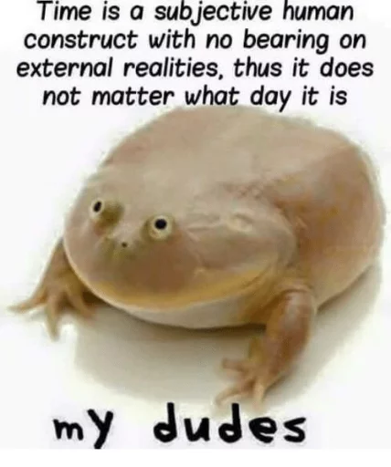 🕕 Стикер «Wednesday My Dudes» для Telegram