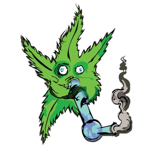 🌿 Стикер «weed» для Telegram