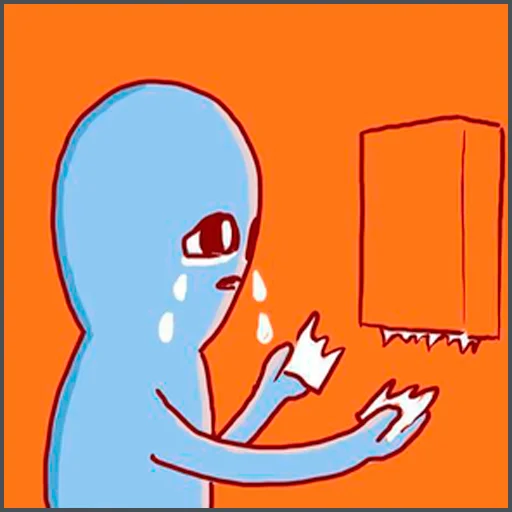 😢 Стикер «Странная планета» для Telegram