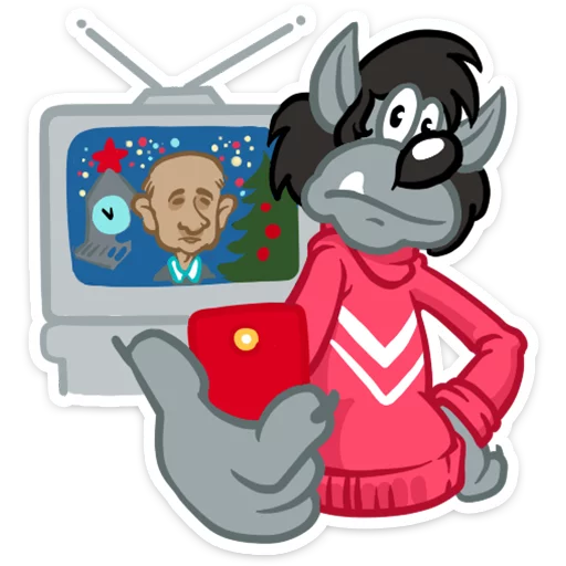 📷 Стикер «Well, happy New Year!» для Telegram