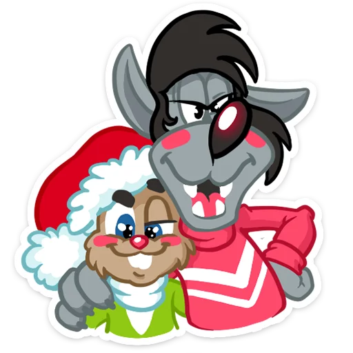 😜 Стикер «Well, happy New Year!» для Telegram