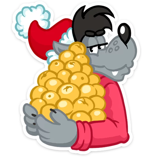 🍊 Стикер «Well, happy New Year!» для Telegram