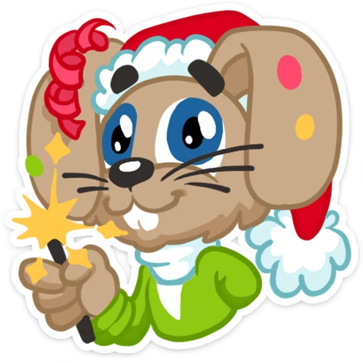 🎇 Стикер «Well, happy New Year!» для Telegram