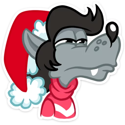 😑 Стикер «Well, happy New Year!» для Telegram