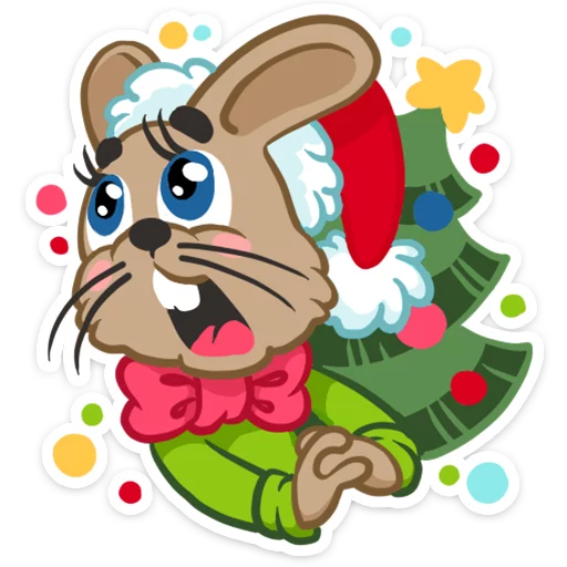 🎤 Стикер «Well, happy New Year!» для Telegram
