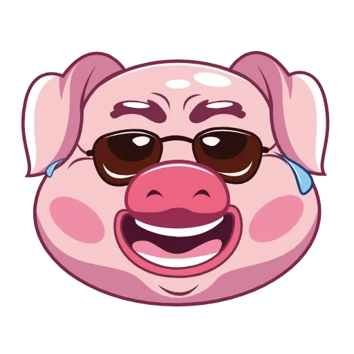 Стикерпак Wellfed Pig для Telegram