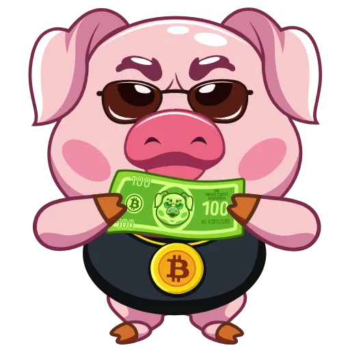 Стикерпак Wellfed Pig для Telegram