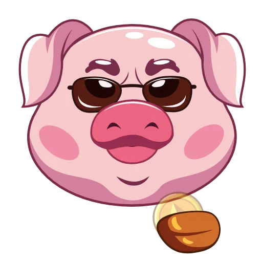 ☺️ Стикер «Wellfed Pig» для Telegram