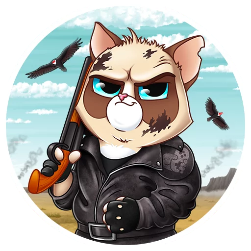 🔫 Стикер «WELOVEGAMES» для Telegram
